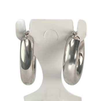 Créoles d'occasion or 750 blanc