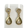 Boucles d'oreilles d'occasion or 750 jaune diamant - vue V1