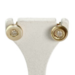Boucles d'oreilles d'occasion or 750 jaune diamant - vue 1