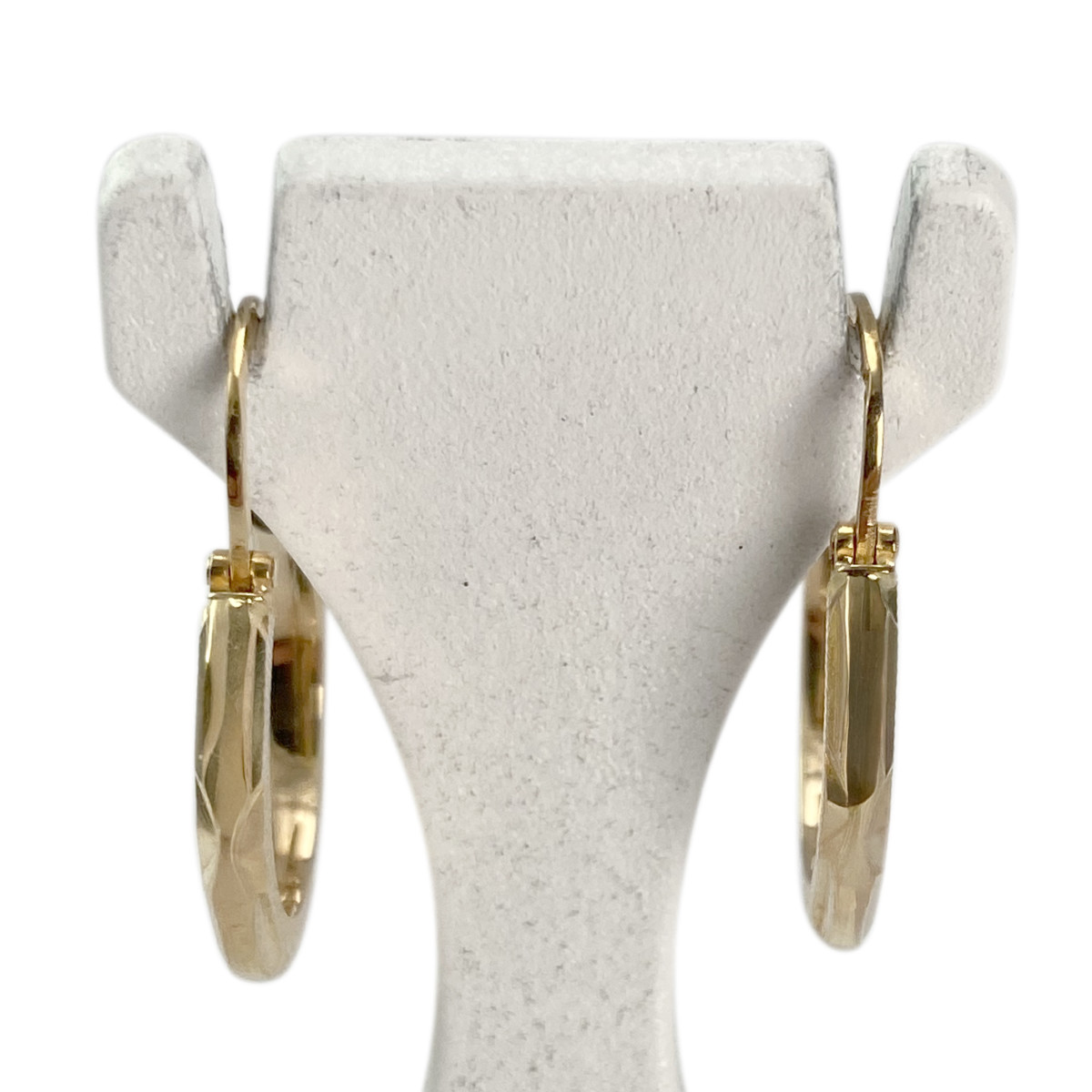 Second-hand 750 yellow gold hoop earrings
