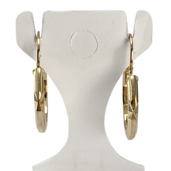 Second-hand 750 yellow gold hoop earrings