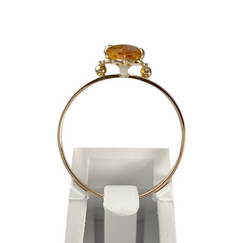 Bague d'occasion or 750 jaune corindon synthetique