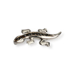 Pendentif d'occasion or 750 blanc diamant noirs - vue 1