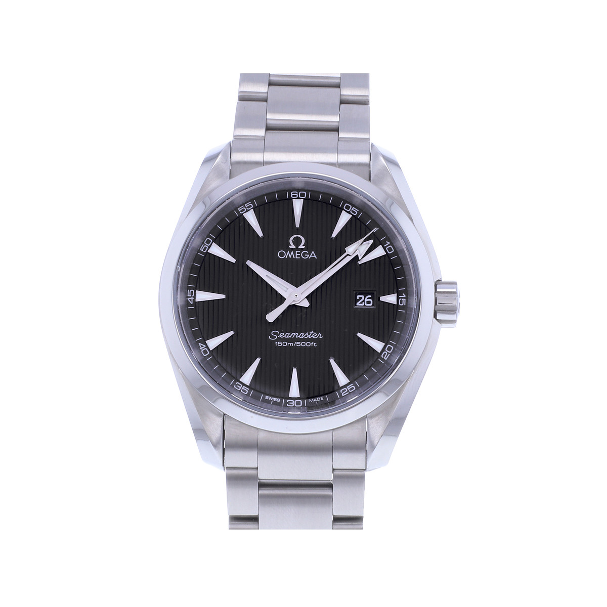 Tweedehands OMEGA Seamaster herenhorloge met quartz uurwerk en stalen armband