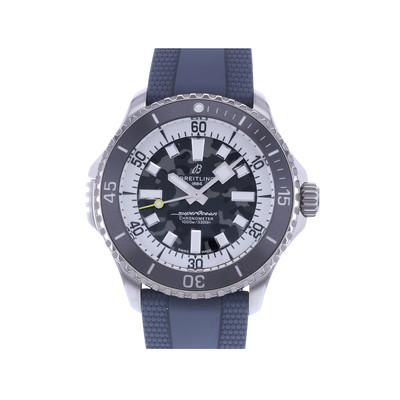 Montre d'occasion BREITLING SuperOcean homme mouvement automatique certifié (cosc) bracelet caoutchouc - vue 1