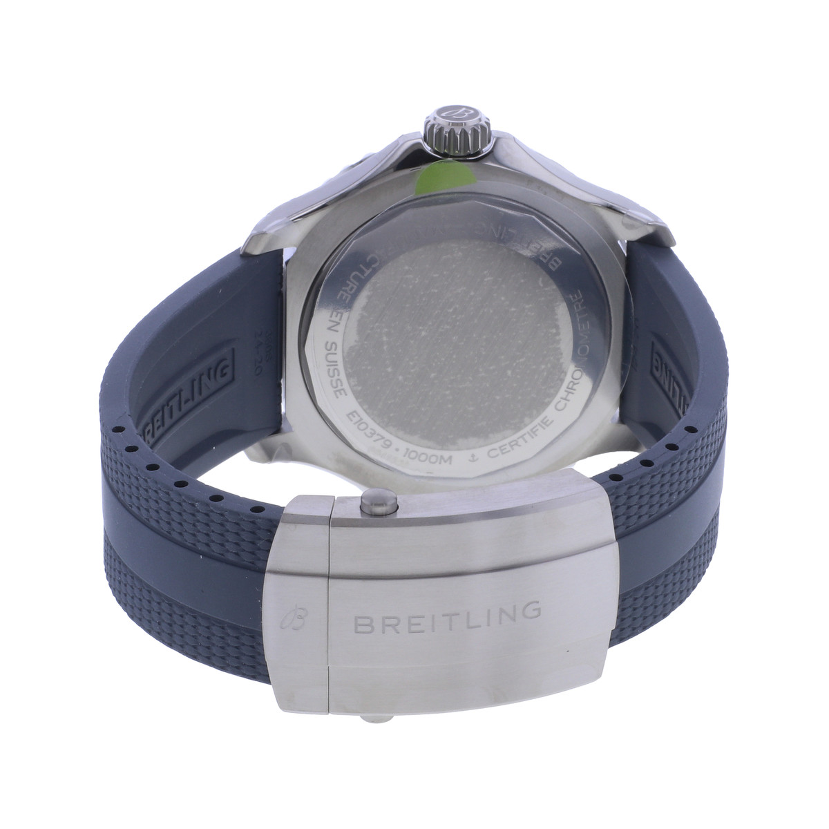 Montre d'occasion BREITLING SuperOcean homme mouvement automatique certifié (cosc) bracelet caoutchouc - vue 3