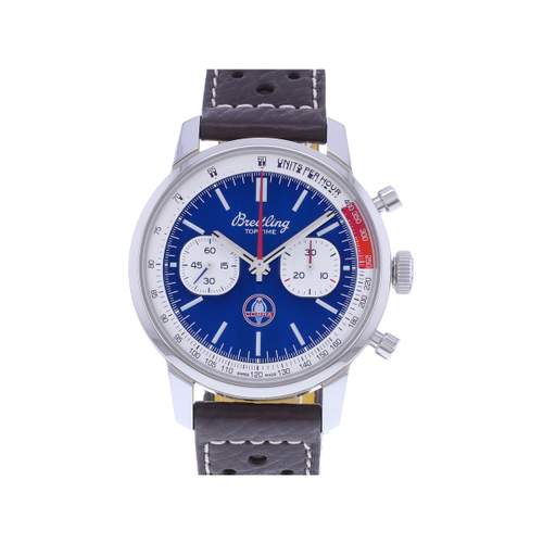 Pre-owned BREITLING Top Time men's watch with certified automatic movement (COSC) and original leather strap