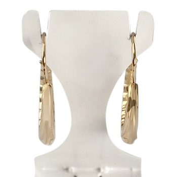 Second-hand 750 yellow gold hoop earrings