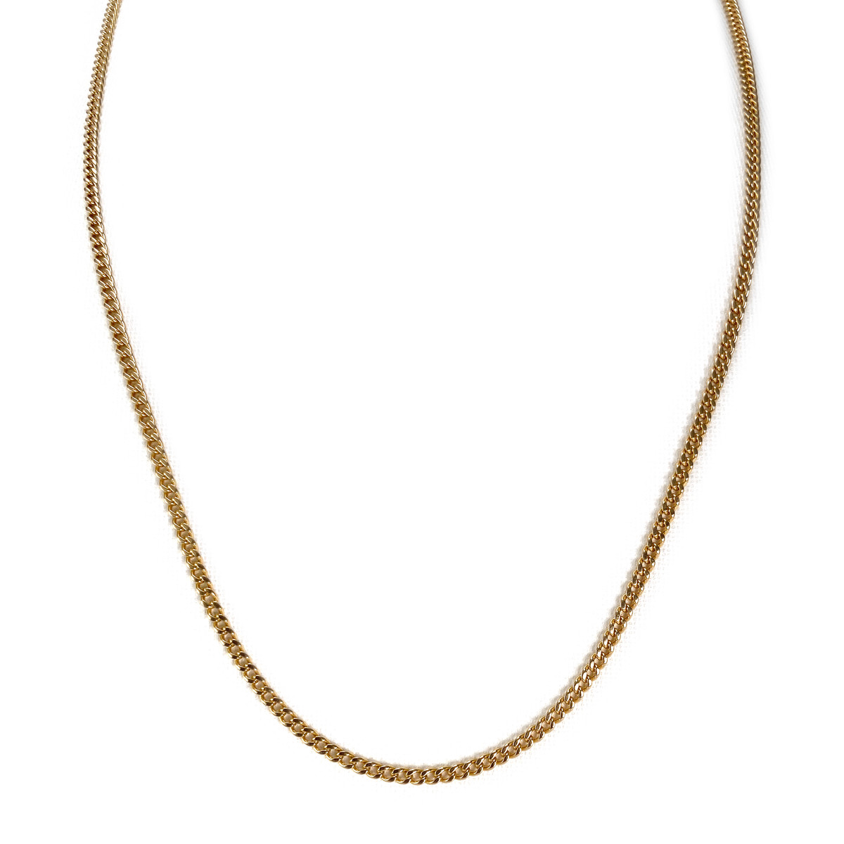 Chaîne d'occasion or 750 jaune maille gourmette