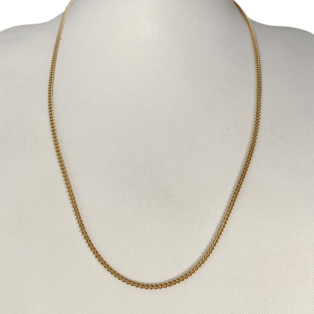 Secondhand gold chain 750 yellow gourmette mesh 51 cm - view 2