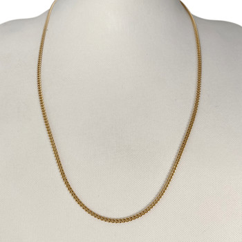 Second-hand chain in 750 yellow gold with curb chain stitch