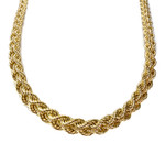Collier d'occasion or 750 jaune maille fantaisie - vue 1
