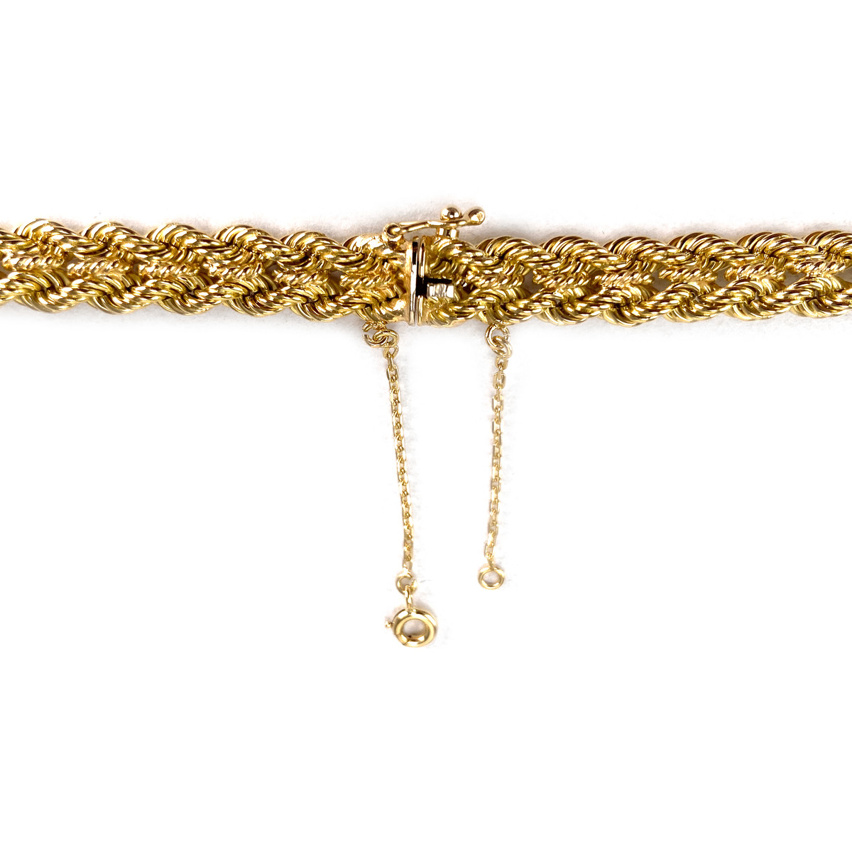 Secondhand necklace in 750 yellow gold - view 3