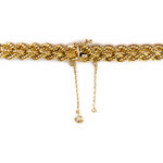 Collier d'occasion or 750 jaune maille fantaisie - vue 3