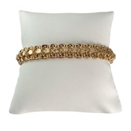 Bracelet d'occasion or 750 jaune maille fantaisie