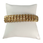 Bracelet d'occasion or 750 jaune maille américaine - vue 1