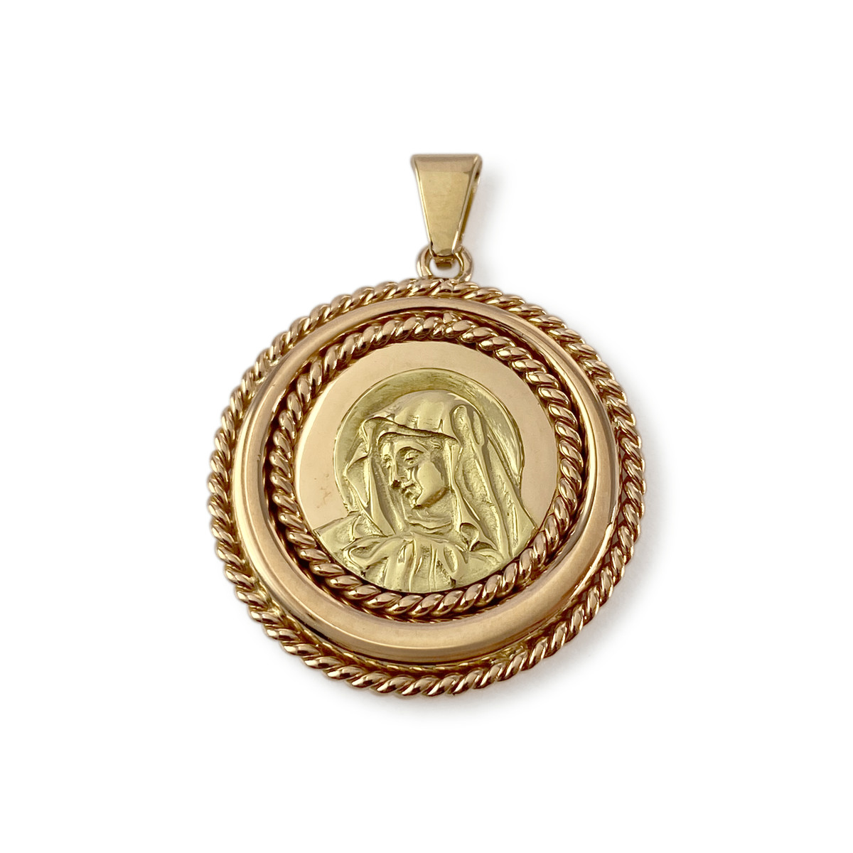 Médaille vierge d'occasion or 750 jaune