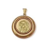 Médaille vierge d'occasion or 750 jaune - vue 1