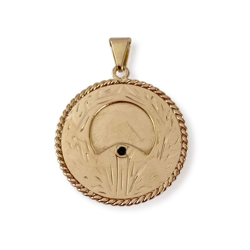 Médaille vierge d'occasion or 750 jaune - vue 2