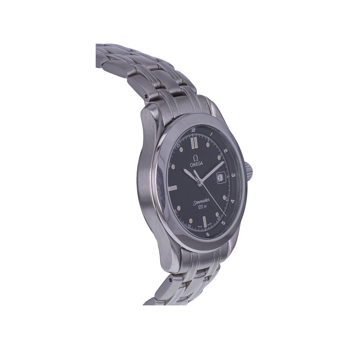 Montre d'occasion OMEGA Seamaster homme quartz bracelet acier - vue 2