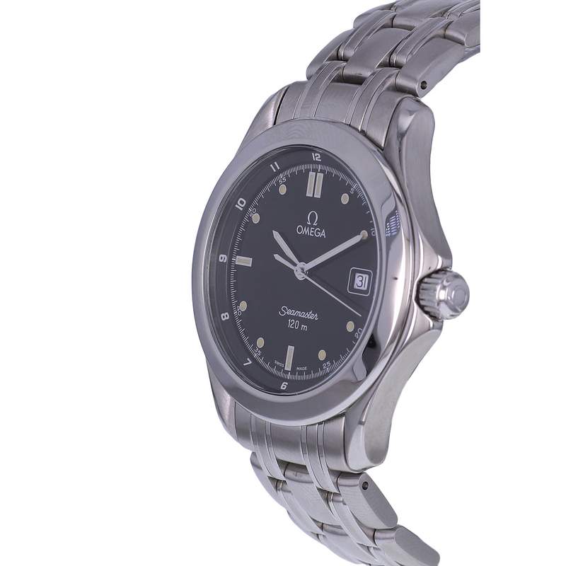 Montre d'occasion OMEGA Seamaster homme quartz bracelet acier - vue D2