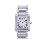 Montre d'occasion CARTIER Tank femme quartz bracelet acier - vue 1