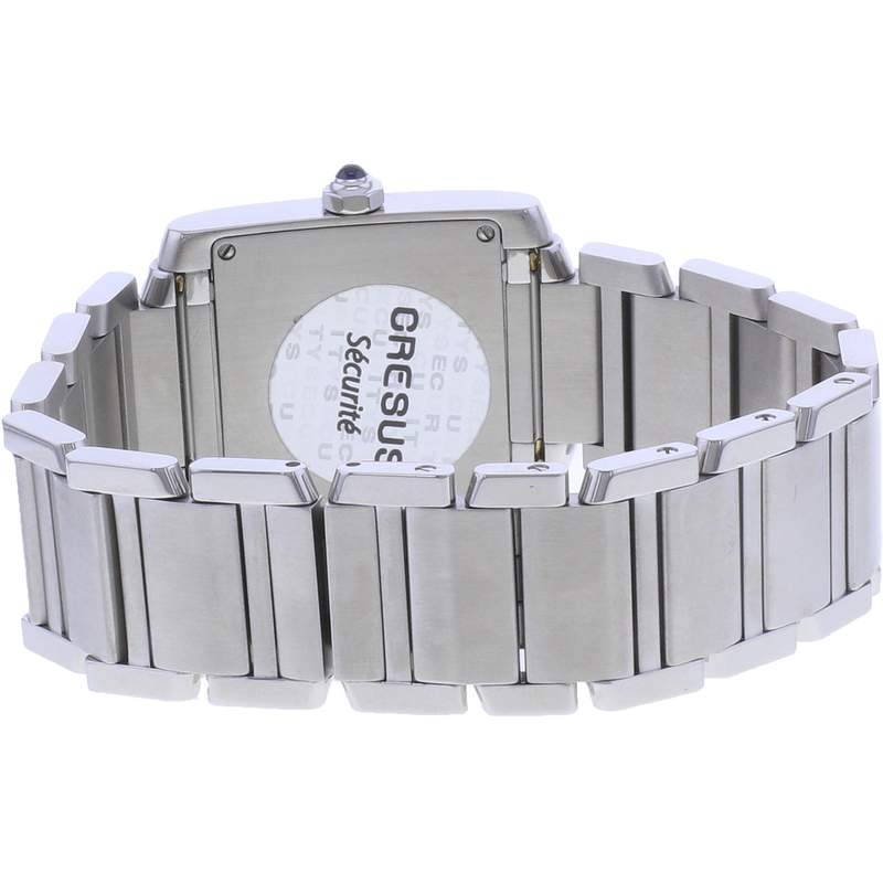 Montre d'occasion CARTIER Tank femme quartz bracelet acier - vue 3