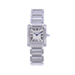 Montre d'occasion CARTIER Tank femme quartz bracelet acier - vue 1