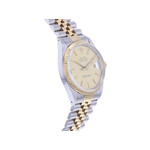 Montre d'occasion ROLEX DateJust homme mouvement automatique certifié (cosc) bracelet or jaune 750/000 et acier - vue 2