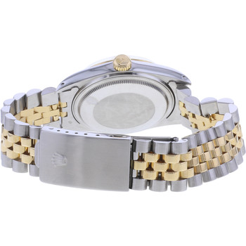 Montre d'occasion ROLEX DateJust homme mouvement automatique certifié (cosc) bracelet or jaune 750/000 et acier