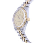 Montre d'occasion ROLEX DateJust homme mouvement automatique certifié (cosc) bracelet or jaune 750/000 et acier - vue D2