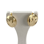 Boucles d'oreilles d'occasion or 750 jaune fermoir poussette - vue 1