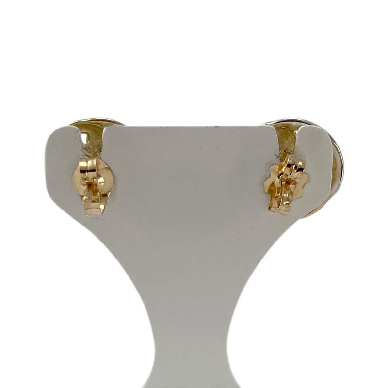 Boucles d'oreilles d'occasion  or 750 2 tons emeraudes - vue 3