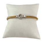 Bracelet d'occasion 2 ors 750 diamants - vue 1