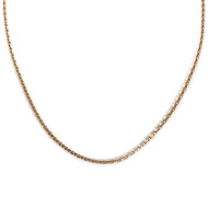 Second-hand 750 yellow gold chain, forçat link