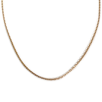 Second-hand 750 yellow gold chain, forçat link