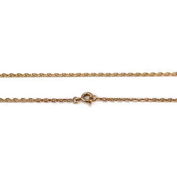 Secondhand gold chain 750 yellow forçat mesh 46.5 cm