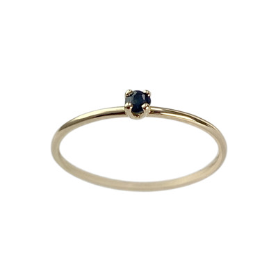 Second-hand gold 750 yellow sapphire ring
