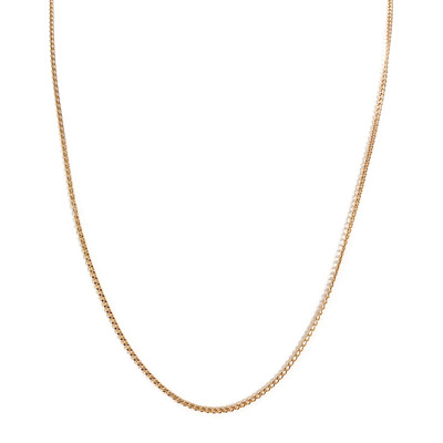 Secondhand gold chain 750 yellow gourmette mesh 54.5 cm - view 1