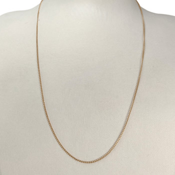 Second-hand chain in 750 yellow gold with curb chain stitch