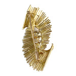 Broche d'occasion or 750 jaune perle de culture - vue 2
