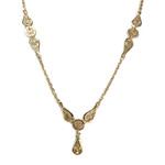 Collier d'occasion or 750 jaune filigrannes maille forcat - vue 1