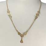 Collier d'occasion or 750 jaune filigrannes maille forcat - vue 2