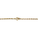 Collier d'occasion or 750 jaune filigrannes maille forcat - vue 3