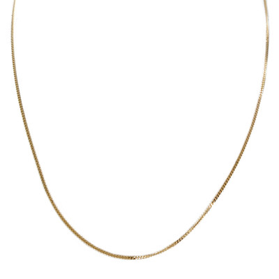 Chaîne d'occasion or 750 jaune maille gourmette 45 cm