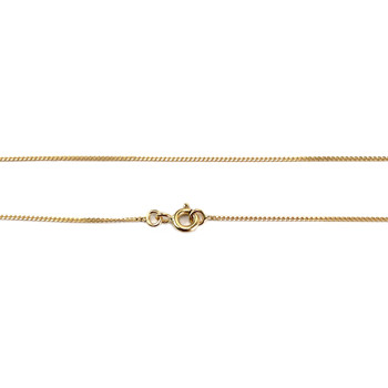 Tweedehands gouden ketting 750 gele maliënkolder 45 cm