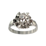 Bague d'occasion or 750 blanc diamant - vue 1