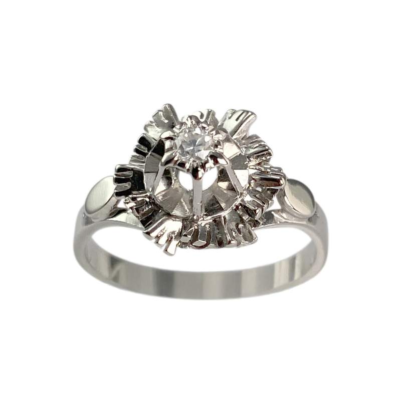 Bague d'occasion or 750 blanc diamant - vue 1