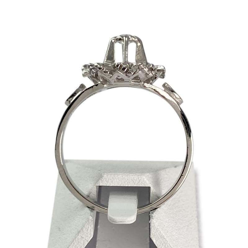 Bague d'occasion or 750 blanc diamant - vue 3
