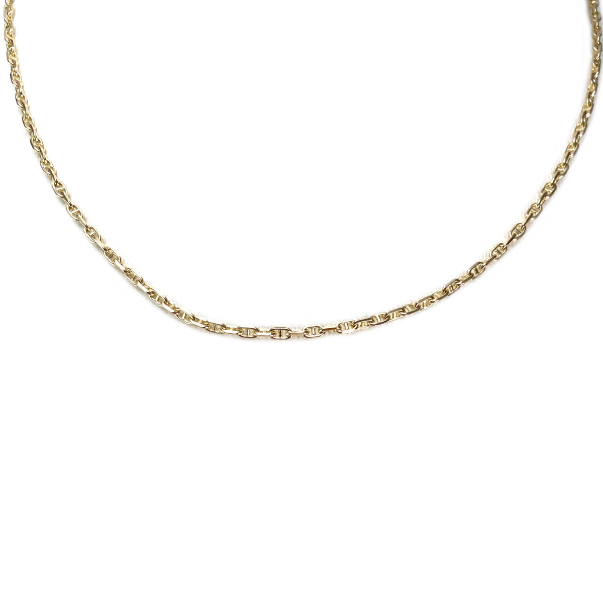 Chaîne d'occasion or 750 jaune maille marine